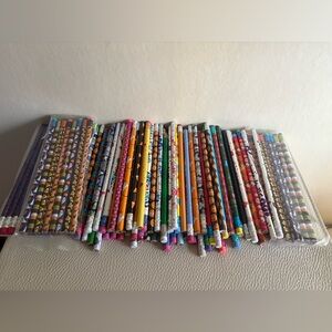 Lot of novelty pencils for school, party favors etc